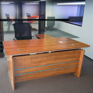 L- Shape Desk | 1600mm desk | Oak finish | Executive Desk