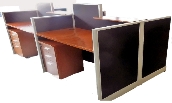 4 pax workstation | workstation | cherry workstation | small office furniture | Office Furniture | 4 Person Workstation | Good quality workstation